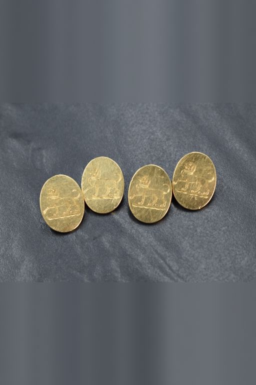 18k Yellow Gold Cufflinks