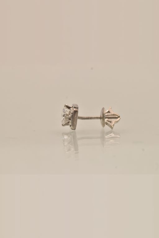 Pair of 18k Gold Diamond Earrings