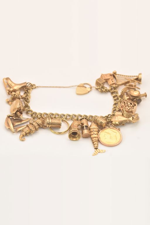 Gold Charm Bracelet