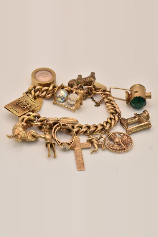 Gold Charm Bracelet