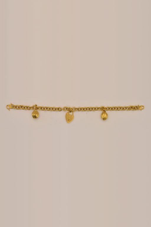 22k Gold Charm Bracelet