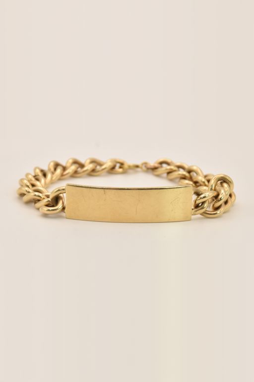 9k Gold ID Bracelet