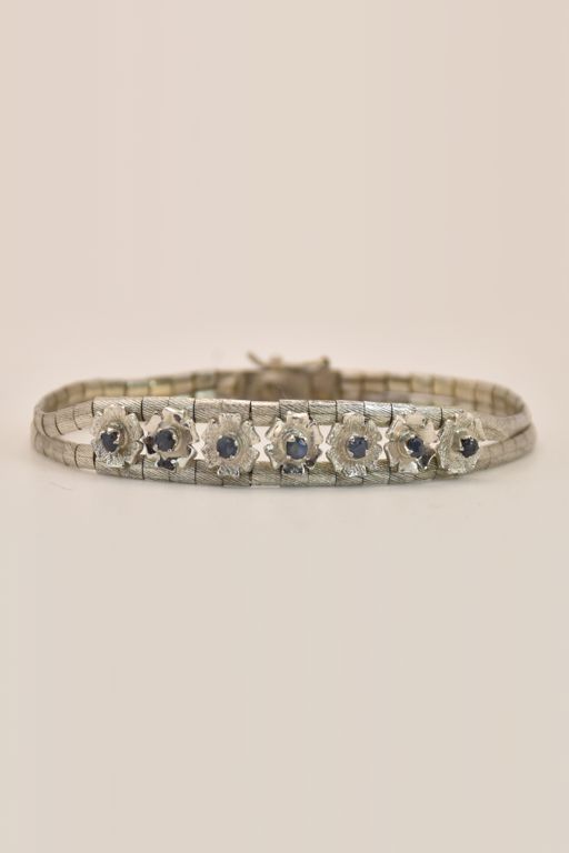 18k Gold Sapphire Bracelet