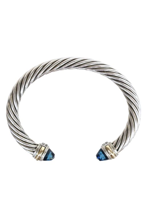 Sterling Silver Blue Topaz Bracelet