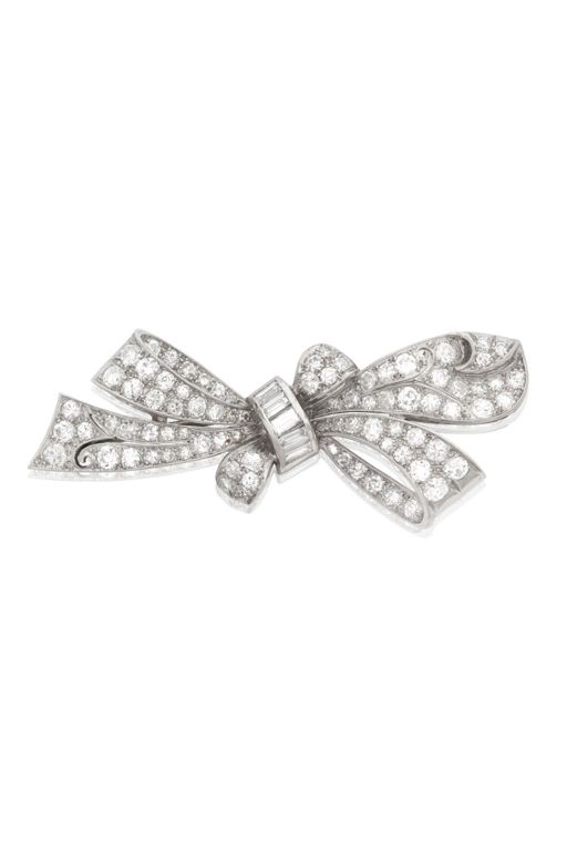 Platinum Diamond Brooch