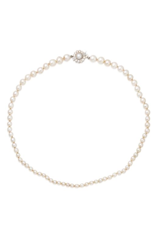 Pearl and Diamond Necklace