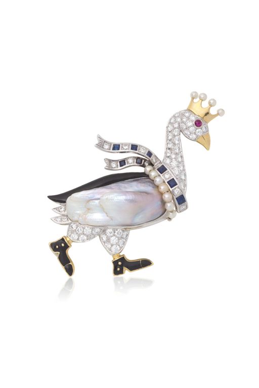 Multi-Gem Brooch