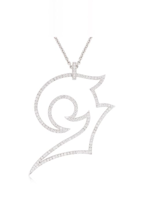 18k Gold Diamond Pendant Necklace