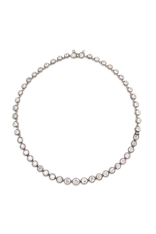 Diamond and Paste Necklace