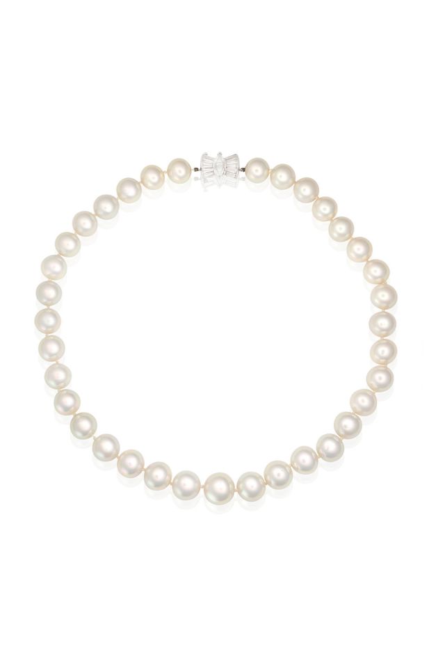 Pearl and Diamond Necklace