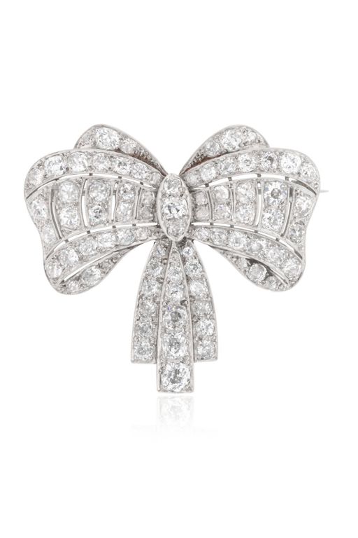 Platinum Diamond Brooch