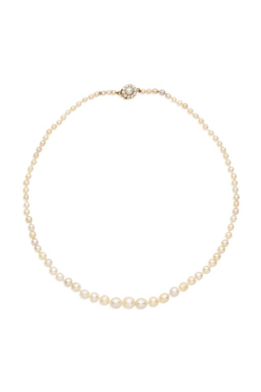 Pearl and Diamond Necklace