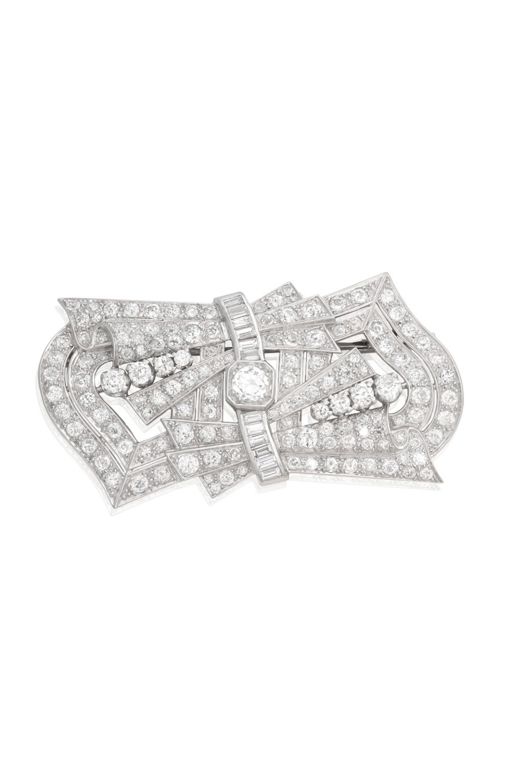 Platinum Diamond Brooch