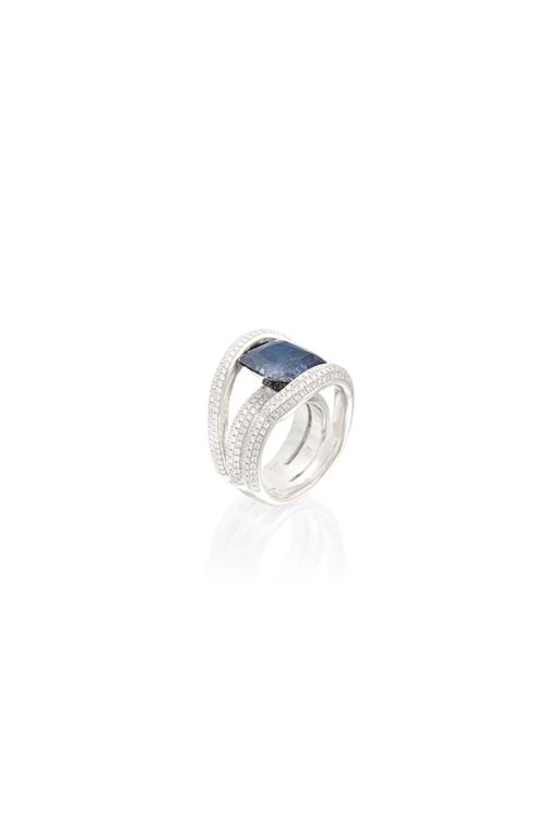 Sapphire and Diamond Ring