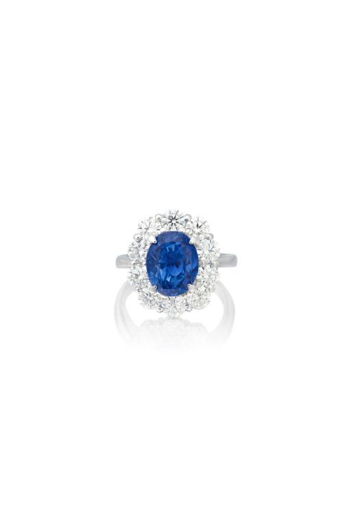 Sapphire and Diamond Ring