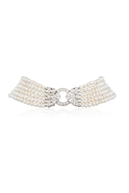 Pearl and Diamond Necklace