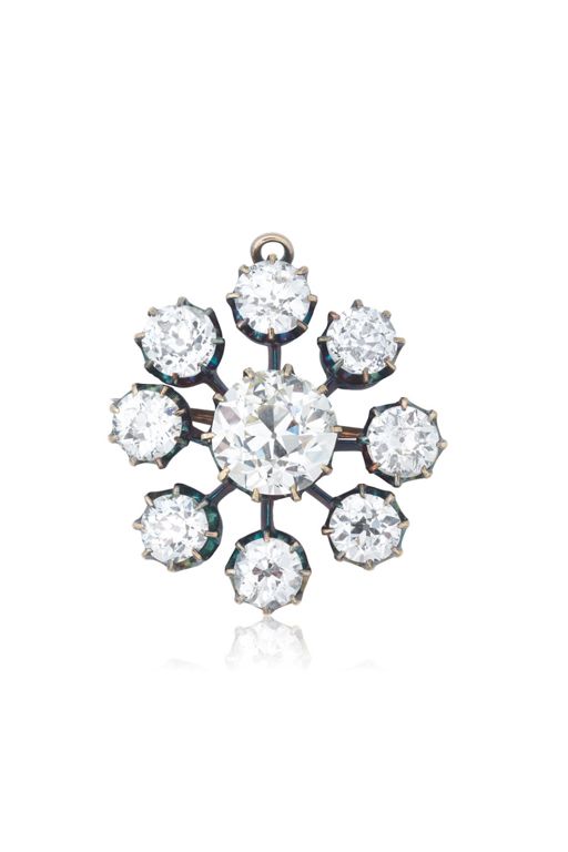 Diamond Brooch Pendant