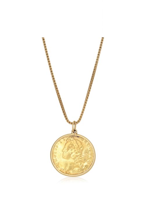 Gold Coin Pendant Necklace