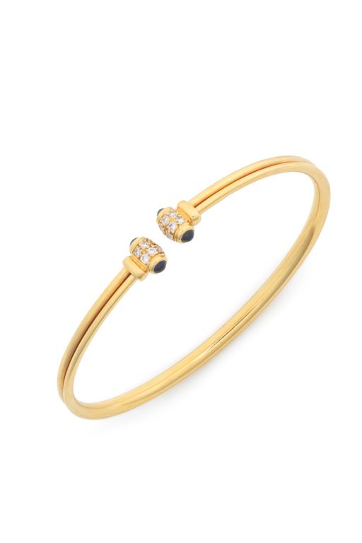18k Gold Sapphire and Diamond Bracelet