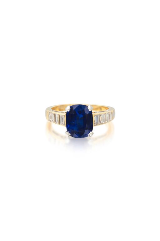 Sapphire and Diamond Ring