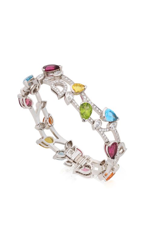 18k Gold Multi-Gem Bracelet