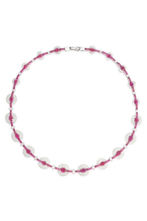 Ruby and Diamond Necklace