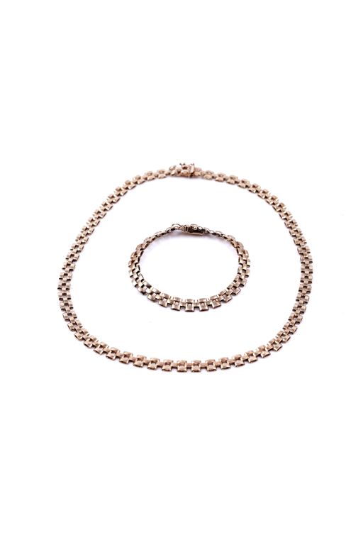 9k Gold Bracelet and Necklace