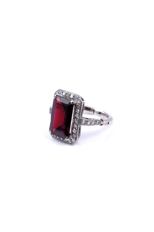 Gold Ruby and Diamond Ring