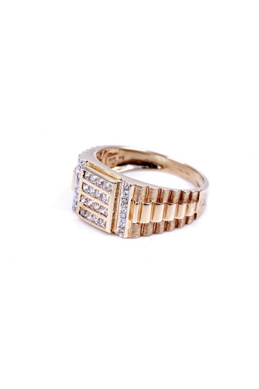 14k Gold Cubic Zirconia Ring
