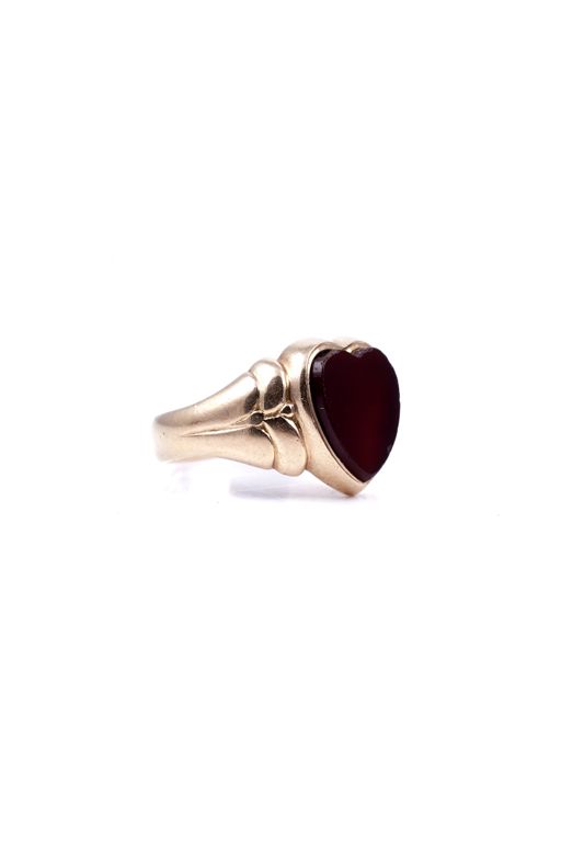 18k Gold Carnelian Ring