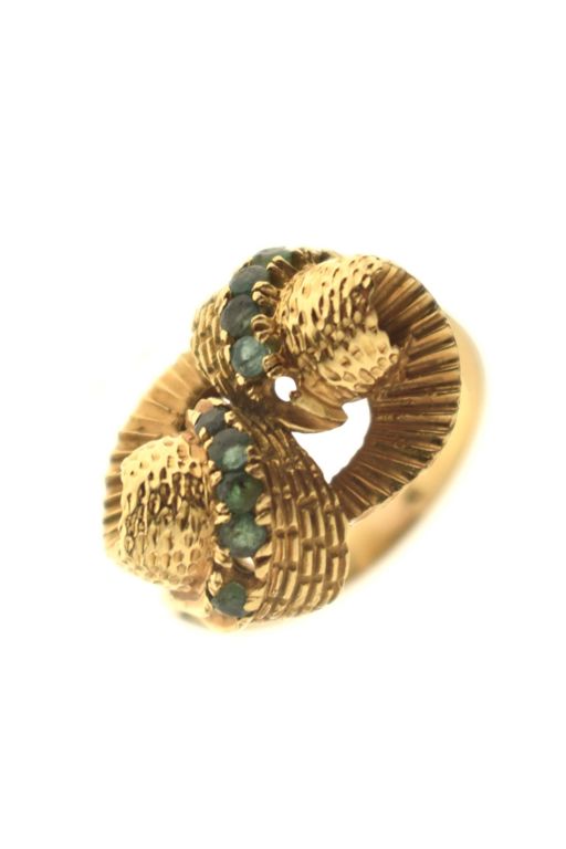18k Gold Emerald Ring