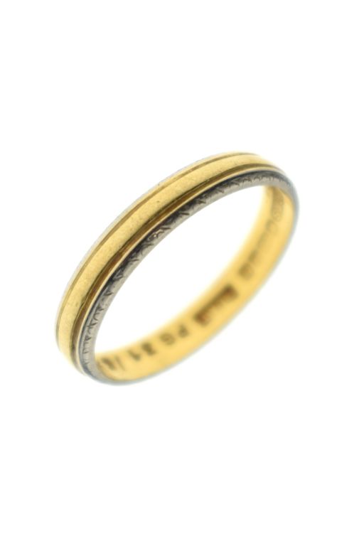 22k Gold and Platinum Ring