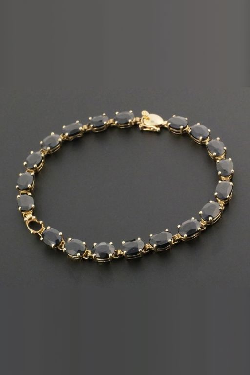 14k Gold Sapphire Bracelet
