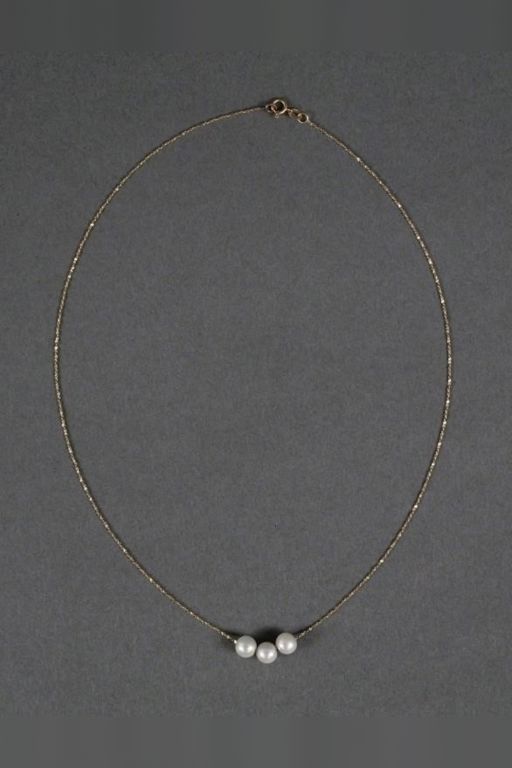 14k Gold Pearl Necklace