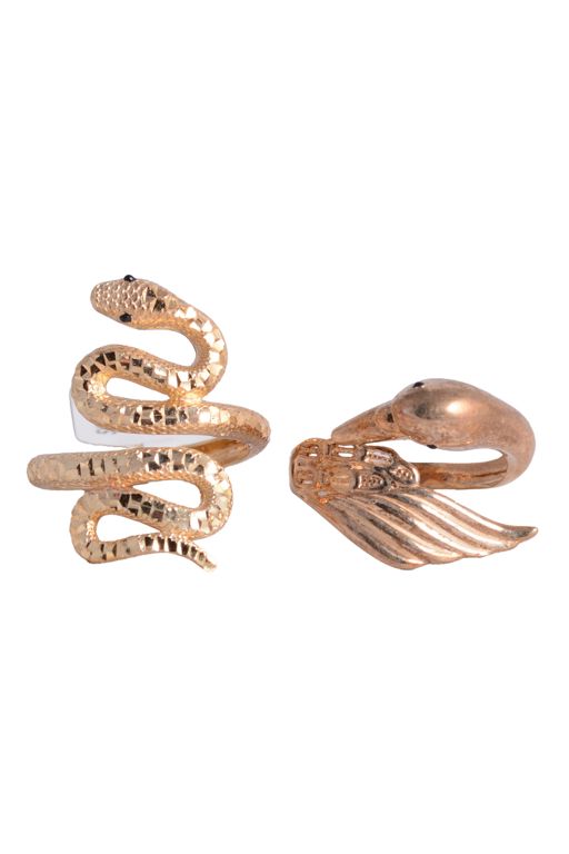 Two 9k Gold Stone Rings