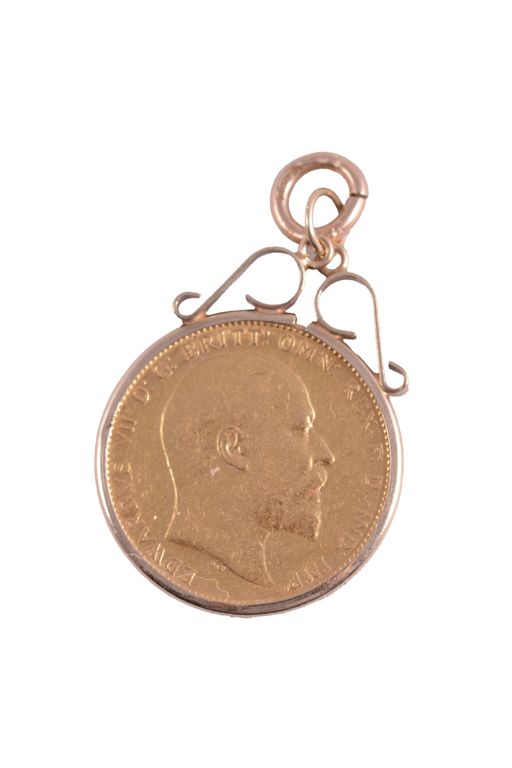 9k Gold Coin Pendant