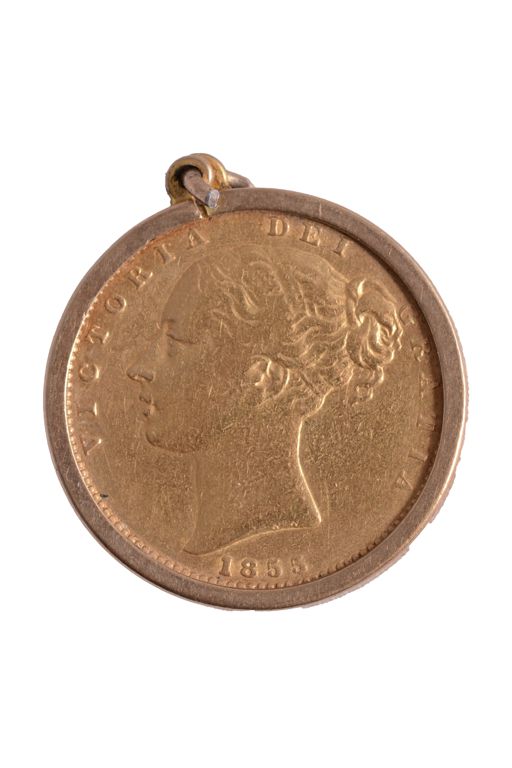 9k Gold Coin Pendant