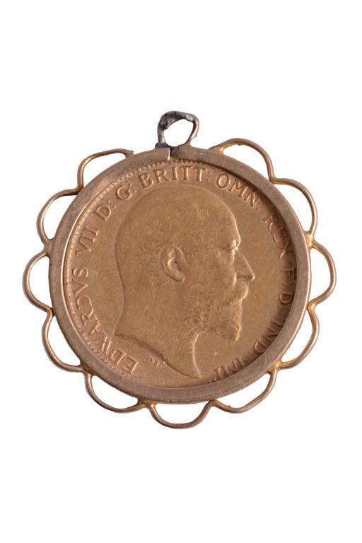 9k Gold Coin Pendant