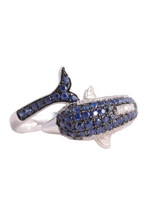 14k Gold Sapphire and Diamond Ring