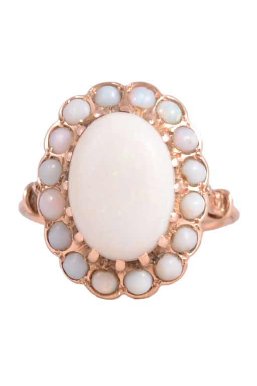 Opal and Pearl Jewelry Set