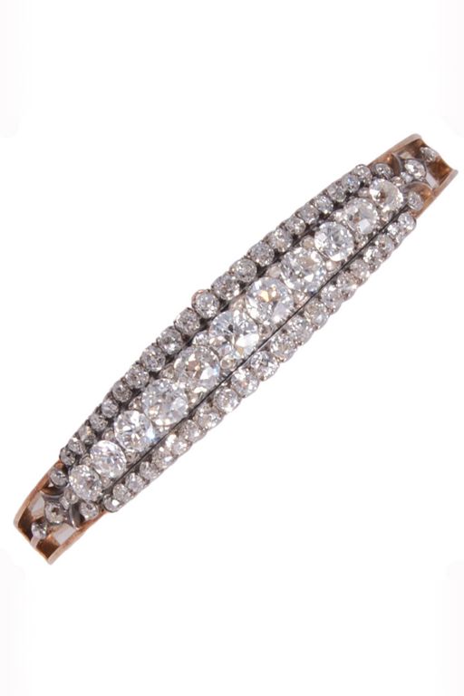 Gold and Silver Diamond Bracelet