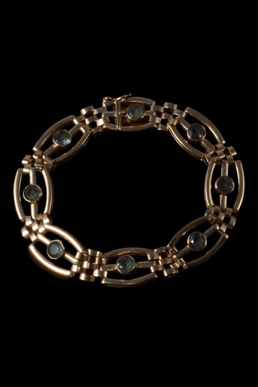 9k Gold Gemstone Bracelet