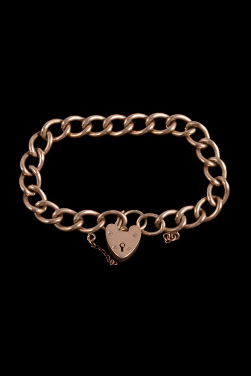 9k Gold Curb Bracelet