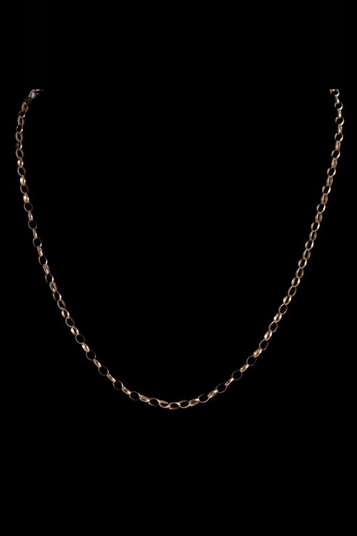 Three 9k Gold Necklaces and GP Pendant Necklace