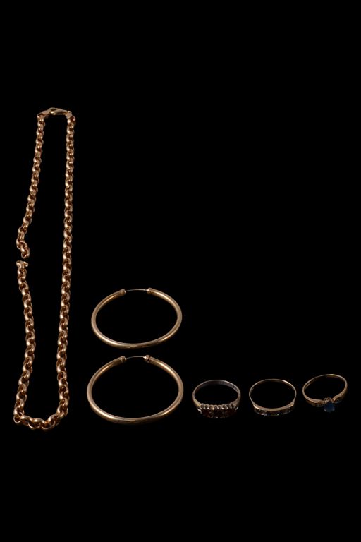 Sapphire and Diamond Jewelry Set