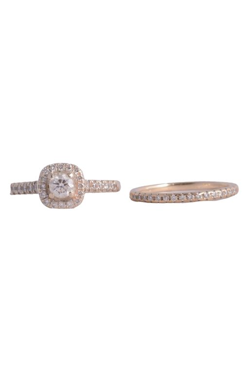 Two 18k Gold Diamond Rings
