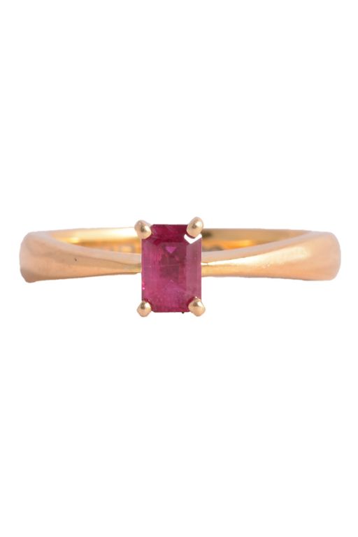 22k Gold Ruby Ring