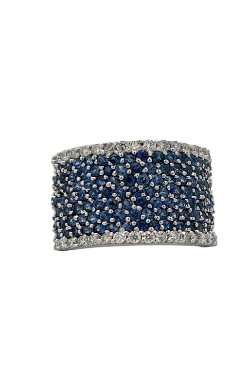 14k Gold Sapphire and Diamond Ring