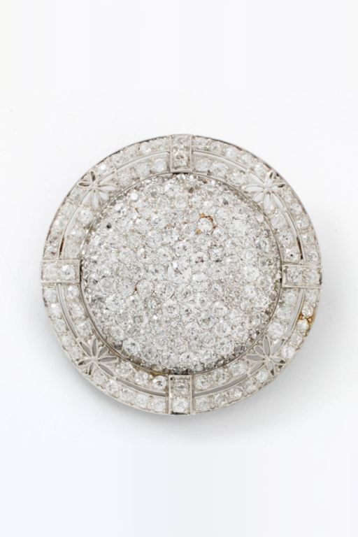 Platinum Diamond Pendant/Brooch