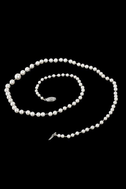 14k White Gold Pearl Necklace